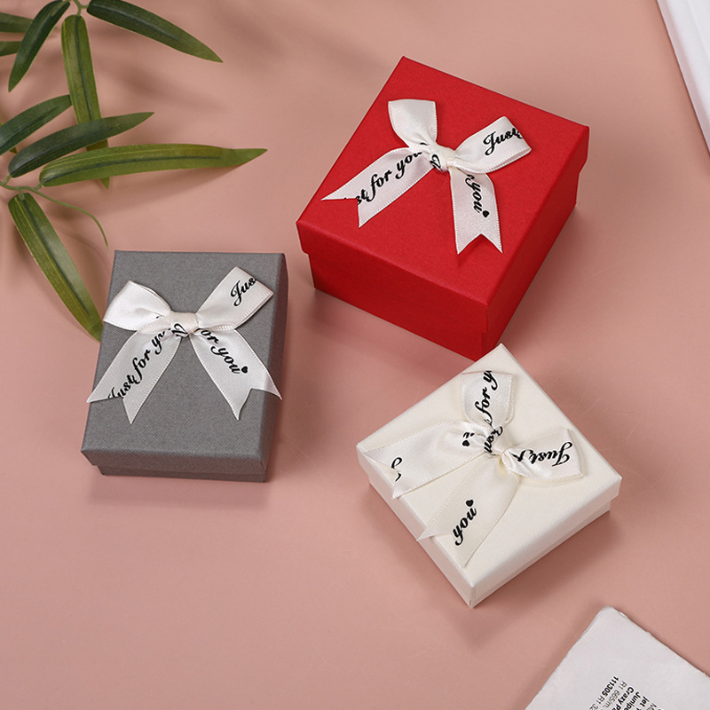 Caja de regalo de joyería de reloj cuadrado personalizado 