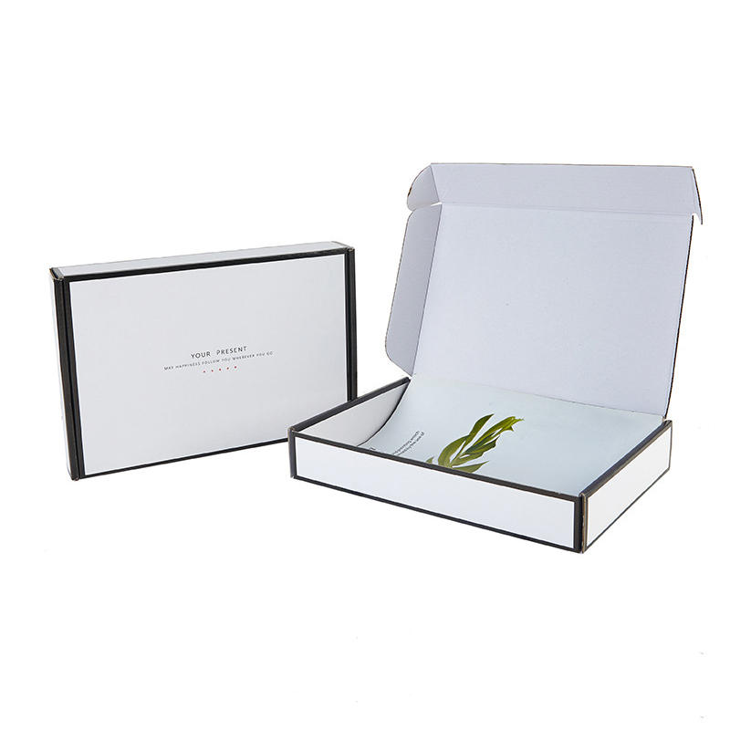 Caja de regalo plegable de correo corrugado cosmético