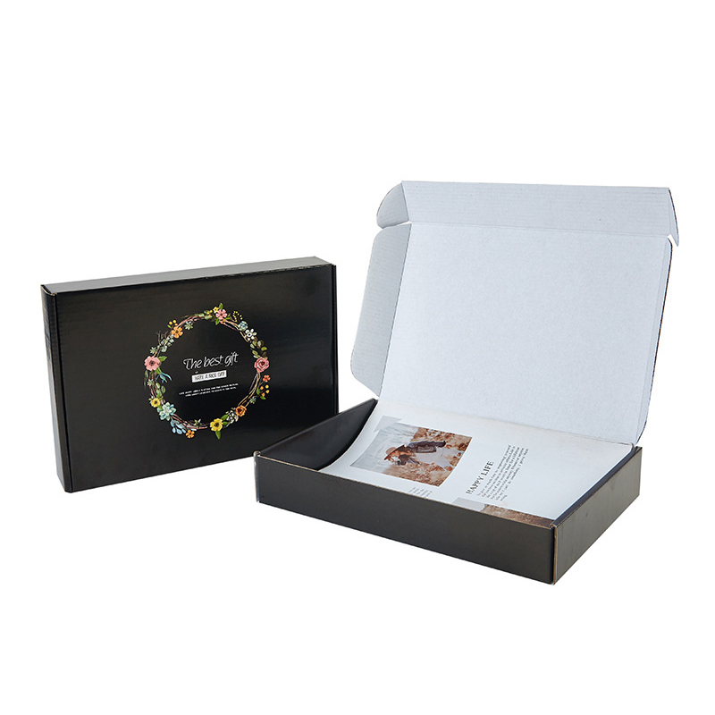 Caja de regalo plegable de correo corrugado cosmético