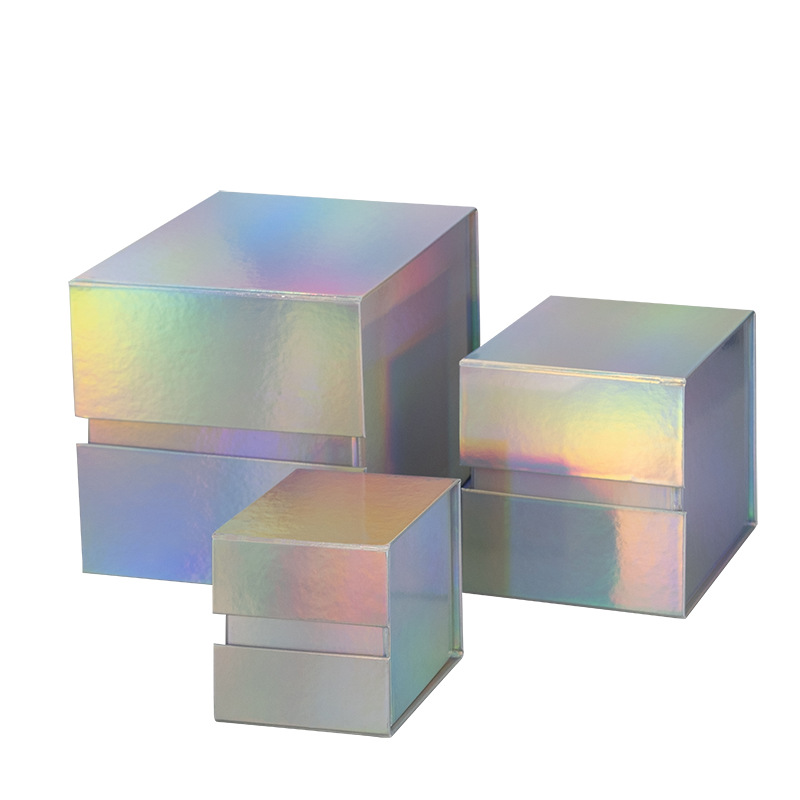 Caja de regalo rígido plegable rectangular 