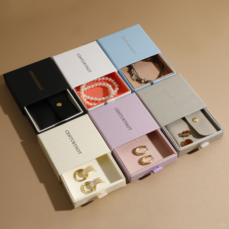 Cajas de cajones de estampado de papel al por mayor cajas de joyas