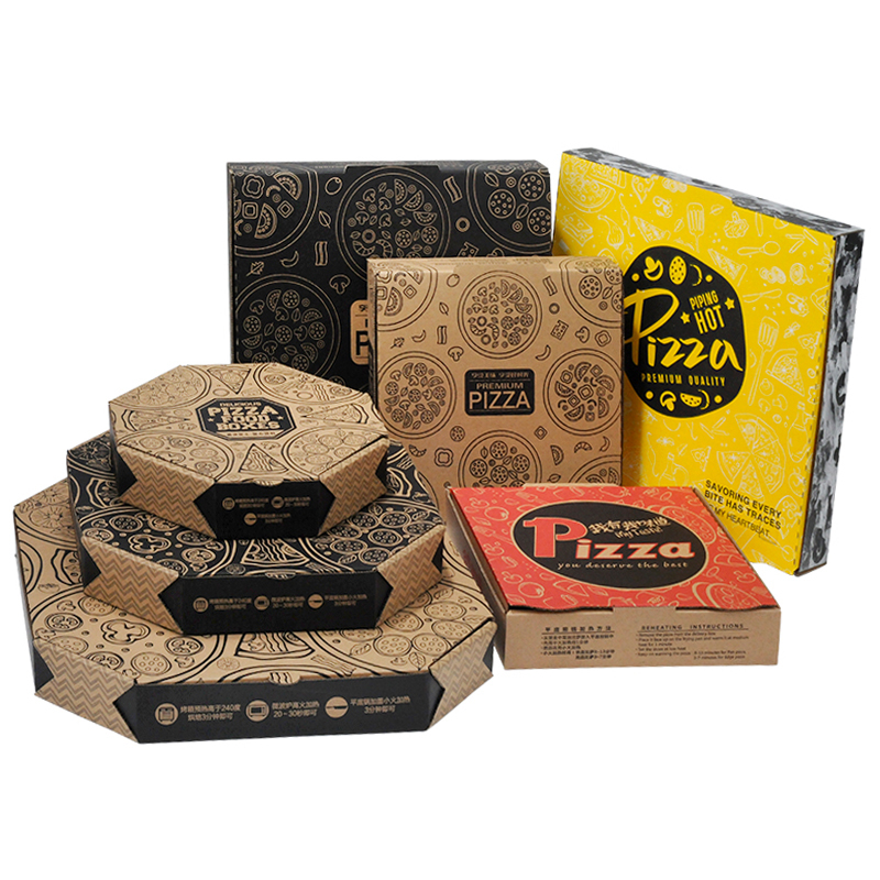 Caja de pizzería corrugada de 6-14 pulgadas