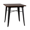 Mesa de comedor de madera sólida Combinación de mesa y silla de hierro forjado