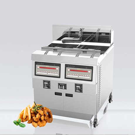 2 tanque 4 cesta de gas comercial papas fritas