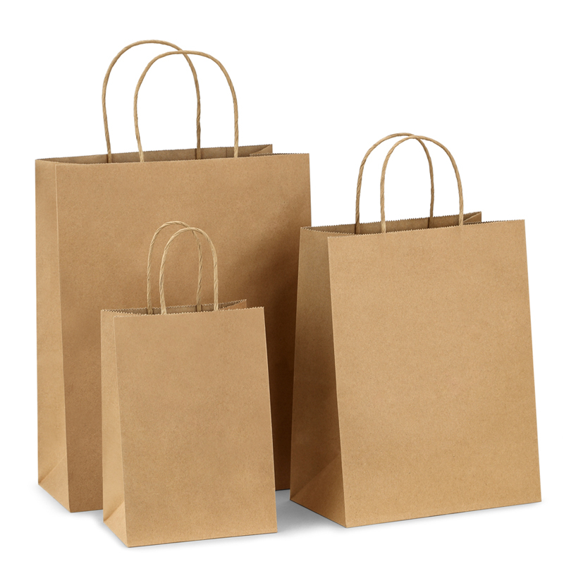 Bolsa de compra de envasado reciclado con el logotipo personalizado