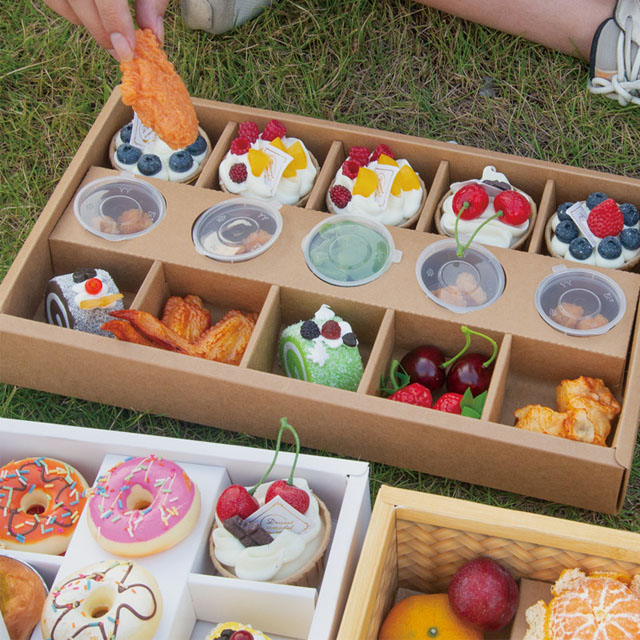 Caja de almuerzo para llevar a comida para llevar en papel ecológico