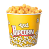 Paquete de papel de palomitas de maíz con tapa