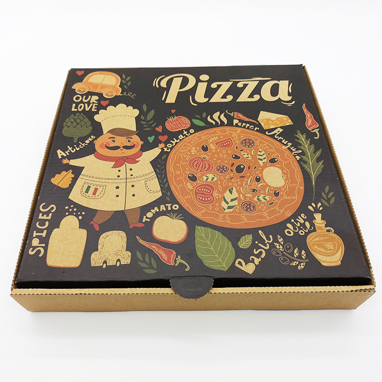 Caja de pizzería corrugada de 6-14 pulgadas