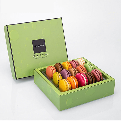 PAQUETA DE COMBRUITA Caja de macarrón de galletas dulces