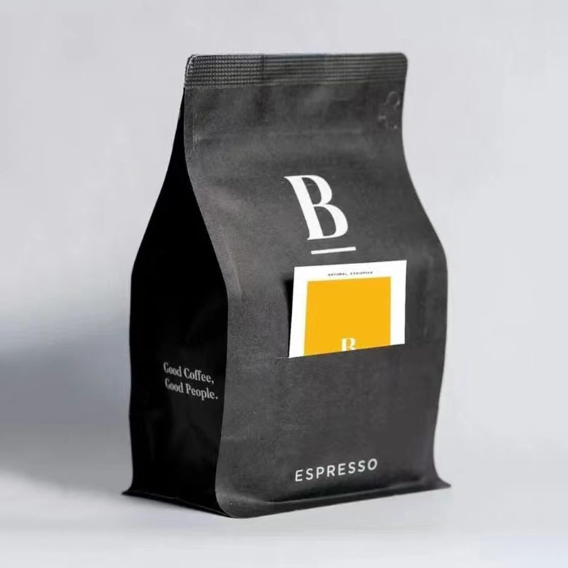 Válvula de papel de papel kraft ecológica Bolsa de café Fabricante de envases de alimentos