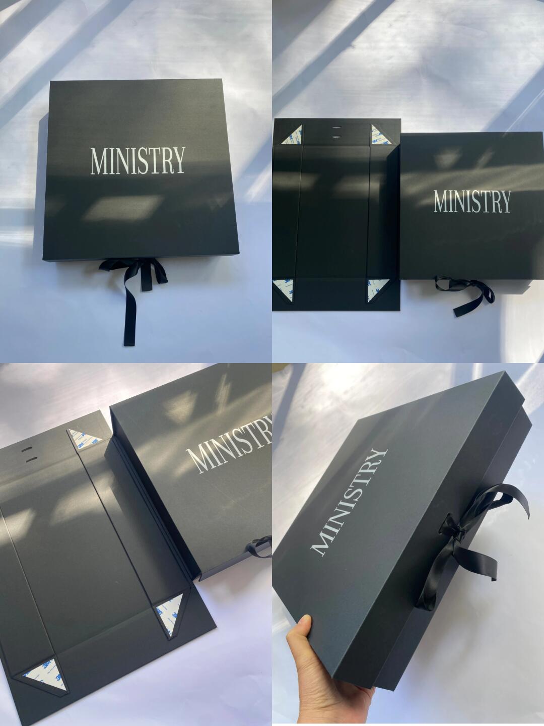 Caja de pliegue magnético de papel dorado de color dorado personalizado para el día de regalos de San Valentín Ventaja de almacenamiento de material de Kraft Material