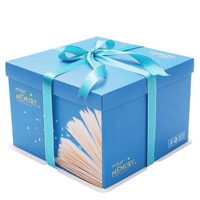 Caja de paquete de pastel de regalo