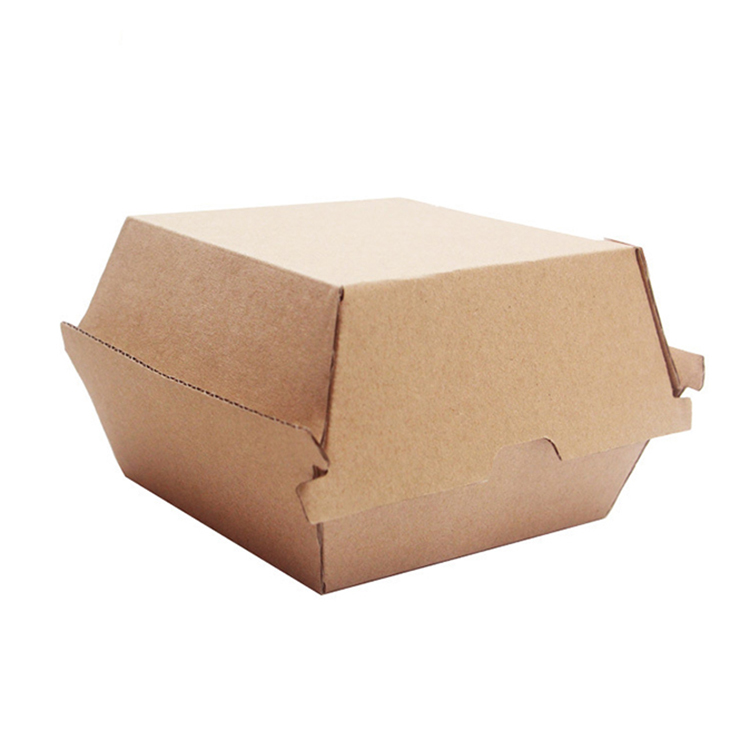 Caja de hamburguesas de comida rápida biodegradable compostable eco compostable