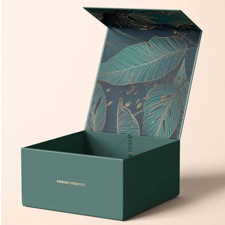 Caja de imán plegable de Ustomized para ropa Perfumes Box de empaque logotipo de la caja personalizada