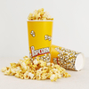 Paquete de papel de palomitas de maíz con tapa
