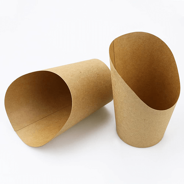 Para llevar tazas de papel francesas de papas fritas