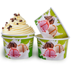  Tazas de papel de helado con cuchara de tapa