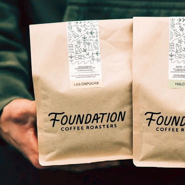 bolsa de café marrón bolso de papel 